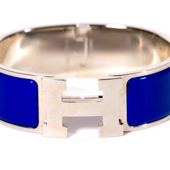 Hermes Accessories - Hermes thick royal blue bracelet